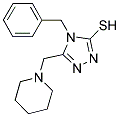 4-BENZYL-5-(PIPERIDIN-1-YLMETHYL)-4H-1,2,4-TRIAZOLE-3-THIOL Struktur