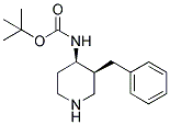 TERT-BUTYL (CIS-3-BENZYLPIPERIDIN-4-YL)CARBAMATE Struktur