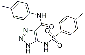 N-(4-METHYLPHENYL)-5-{[(4-METHYLPHENYL)SULFONYL]AMINO}-1H-1,2,3-TRIAZOLE-4-CARBOXAMIDE Struktur