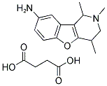 3-CARBOXY-PROPIONATE1,2,4-TRIMETHYL-1,2,3,4-TETRAH YDRO-BENZO[4,5]FURO[3,2-C]PYRIDIN-8-YL-AMMONIUM Struktur