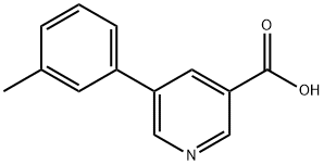 5-(3-METHYLPHENYL)NICOTINIC ACID Struktur