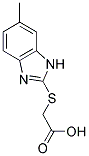 (6-METHYL-1 H-BENZOIMIDAZOL-2-YLSULFANYL)-ACETIC ACID Struktur