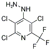 2,3,5-TRICHLORO-4-HYDRAZINO-6-(TRIFLUOROMETHYL)PYRIDINE Struktur