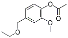 3-METHOXY-4-ACETOXY BENZYL ETHYL ETHER Struktur