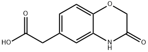 2-(3-OXO-3,4-DIHYDRO-2H-1,4-BENZOXAZIN-6-YL)ACETIC ACID Struktur