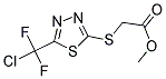 METHYL ((5-[CHLORO(DIFLUORO)METHYL]-1,3,4-THIADIAZOL-2-YL)SULFANYL)ACETATE Struktur