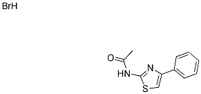 N-(4-PHENYL-1,3-THIAZOL-2-YL)ACETAMIDE HYDROBROMIDE Struktur