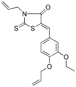 (5Z)-3-ALLYL-5-[4-(ALLYLOXY)-3-ETHOXYBENZYLIDENE]-2-THIOXO-1,3-THIAZOLIDIN-4-ONE Struktur