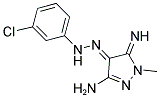 (4E)-3-AMINO-5-IMINO-1-METHYL-1,5-DIHYDRO-4H-PYRAZOL-4-ONE (3-CHLOROPHENYL)HYDRAZONE Struktur