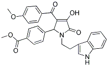 METHYL 4-(1-(2-(1H-INDOL-3-YL)ETHYL)-4-HYDROXY-3-(4-METHOXYBENZOYL)-5-OXO-2,5-DIHYDRO-1H-PYRROL-2-YL)BENZOATE Struktur