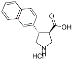 (TRANS)-4-(2-NAPHTHYL)-PYRROLIDINE-3-CARBOXYLIC ACID-HCL Struktur