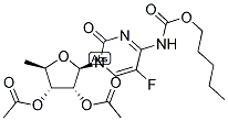 2',3'-DI-O-ACETYL-5'-DEOXY-5-FLUORO-N4-(PENTOXYCARBONXYL)CYTIDINE Struktur