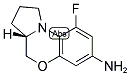 (S)-9-FLUORO-2,3,3A,4-TETRAHYDRO-1H-5-OXA-9B-AZA-CYCLOPENTA[A]NAPHTHALEN-7-YLAMINE Struktur