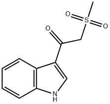 3-METHANESULFONYLACETYLINDOLE Struktur