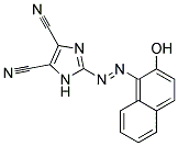 2-[(E)-(2-HYDROXY-1-NAPHTHYL)DIAZENYL]-1H-IMIDAZOLE-4,5-DICARBONITRILE Struktur