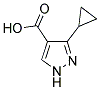 3-CYCLOPROPYLPYRAZOLE-4-CARBOXYLIC ACID Struktur