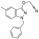 2-(1-BENZYL-5-METHYL-1H-INDAZOL-3-YLOXY)ACETONITRILE Struktur