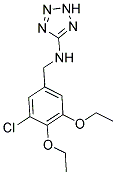 N-(3-CHLORO-4,5-DIETHOXYBENZYL)-2H-TETRAZOL-5-AMINE Struktur