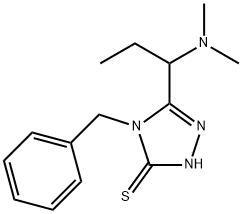 4-BENZYL-5-[1-(DIMETHYLAMINO)PROPYL]-4H-1,2,4-TRIAZOLE-3-THIOL Struktur