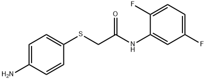 2-[(4-AMINOPHENYL)SULFANYL]-N-(2,5-DIFLUOROPHENYL)ACETAMIDE Struktur