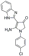 5-AMINO-4-(1H-BENZOIMIDAZOL-2-YL)-1-(4-CHLORO-PHENYL)-1,2-DIHYDRO-PYRROL-3-ONE Struktur