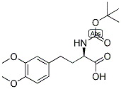 (R)-2-TERT-BUTOXYCARBONYLAMINO-4-(3,4-DIMETHOXY-PHENYL)-BUTYRIC ACID Struktur