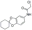 2-CHLORO-N-SPIRO[1,3-BENZODIOXOLE-2,1'-CYCLOHEXAN]-5-YLACETAMIDE Struktur