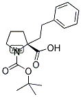 BOC-(S)-ALPHA-PHENETHYL-L-PROLINE Struktur