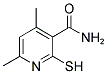 2-MERCAPTO-4,6-DIMETHYLNICOTINAMIDE Struktur