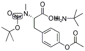 BOC-L-METYR(AC)-OH TBA Struktur