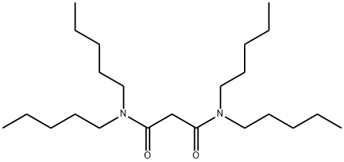 N,N,N',N'-TETRAAMYLMALONAMIDE Struktur