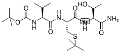 BOC-VAL-CYS(STBU)-THR-NH2 Struktur