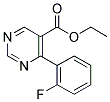 ETHYL-4-(2-FLUOROPHENYL) PYRIMIDINE-5-CARBOXYLATE Struktur