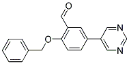 2-(BENZYLOXY)-5-(5-PYRIMIDINYL)BENZALDEHYDE Struktur