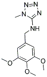 1-METHYL-N-(3,4,5-TRIMETHOXYBENZYL)-1H-TETRAZOL-5-AMINE Struktur