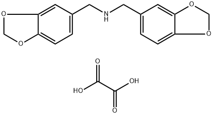 BIS-BENZO[1,3]DIOXOL-5-YLMETHYL-AMINEOXALATE Struktur