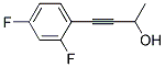 4-(2,4-DIFLUOROPHENYL)-3-BUTYN-2-OL Struktur