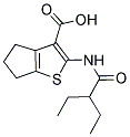 2-[(2-ETHYLBUTANOYL)AMINO]-5,6-DIHYDRO-4H-CYCLOPENTA[B]THIOPHENE-3-CARBOXYLIC ACID Struktur