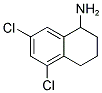 5,7-DICHLORO-1,2,3,4-TETRAHYDRO-NAPHTHALEN-1-YLAMINE Struktur