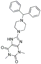 8-(4-BENZHYDRYLPIPERAZIN-1-YL)-1,3-DIMETHYL-3,7-DIHYDRO-1H-PURINE-2,6-DIONE Struktur