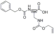 N-ALPHA-BENZYLOXYCARBONYL-N-BETA-ALLYLOXYCARBONYL-L-2,3-DIAMINOPROPIONIC ACID Struktur