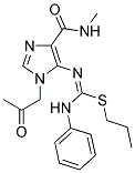 PROPYL N'-[4-[(METHYLAMINO)CARBONYL]-1-(2-OXOPROPYL)-1H-IMIDAZOL-5-YL]-N-PHENYLIMIDOTHIOCARBAMATE Struktur