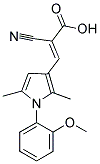 (2E)-2-CYANO-3-[1-(2-METHOXYPHENYL)-2,5-DIMETHYL-1H-PYRROL-3-YL]ACRYLIC ACID Struktur