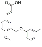 (2E)-3-(4-METHOXY-3-[(2,3,5-TRIMETHYLPHENOXY)METHYL]PHENYL)-2-PROPENOIC ACID Struktur