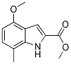 4-METHOXY-7-METHYL-1H-INDOLE-2-CARBOXYLIC ACID METHYL ESTER Struktur