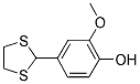 4-(1,3-DITHIOLAN-2-YL)-2-METHOXYPHENOL Struktur