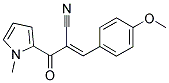 (E)-3-(4-METHOXYPHENYL)-2-[(1-METHYL-1H-PYRROL-2-YL)CARBONYL]-2-PROPENENITRILE Struktur