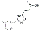 3-(3-M-TOLYL-[1,2,4]OXADIAZOL-5-YL)-PROPIONIC ACID Struktur