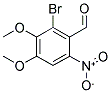 2-BROMO-3,4-DIMETHOXY-6-NITRO-BENZALDEHYDE Struktur