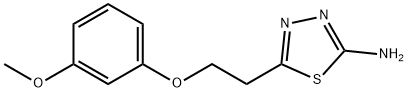 5-[2-(3-METHOXY-PHENOXY)-ETHYL]-[1,3,4]-THIADIAZOL-2-YLAMINE Struktur